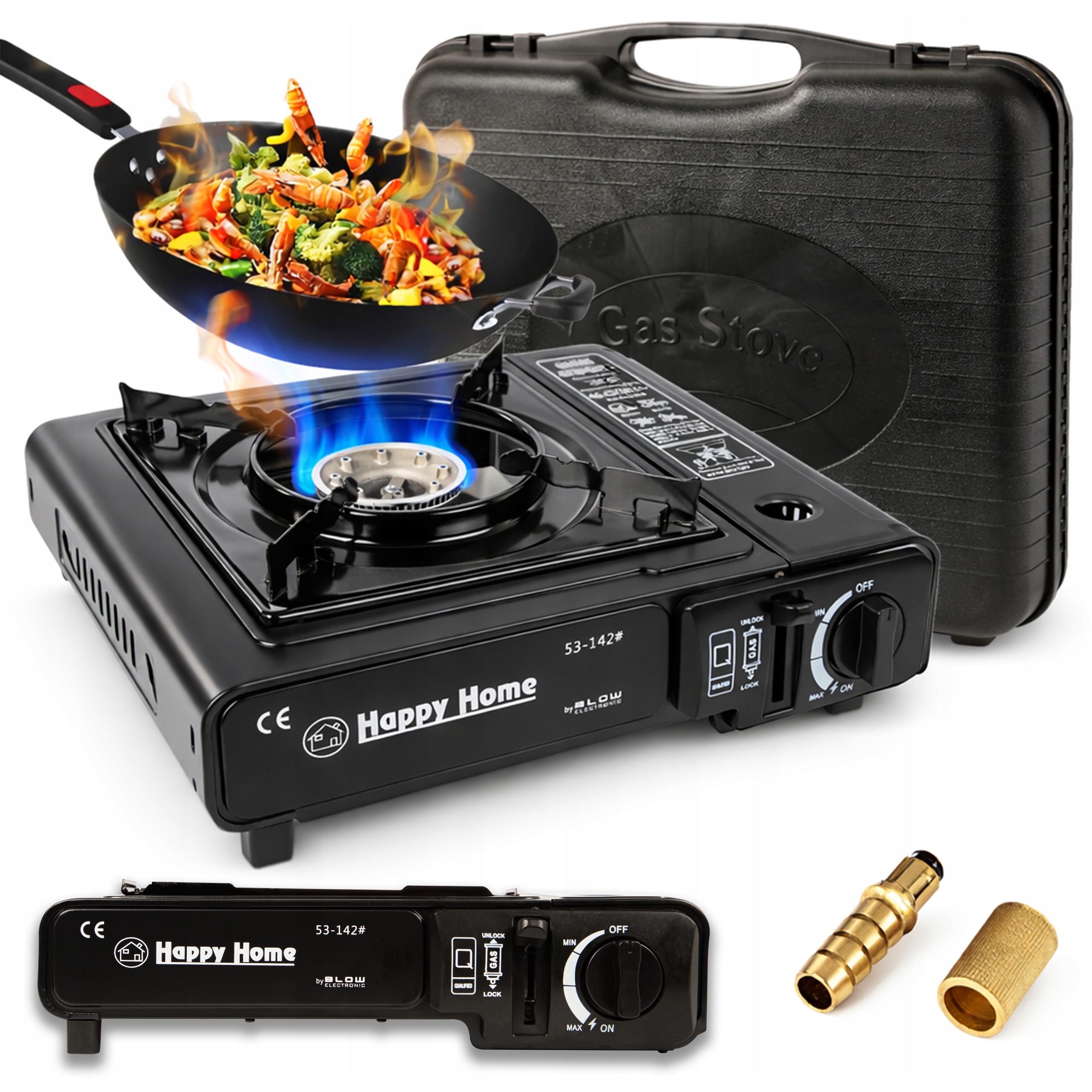 KUCHENKA TURYSTYCZNA GAZOWA POLOWA PRZENOŚNA WALIZKA PALNIK GAZOWY