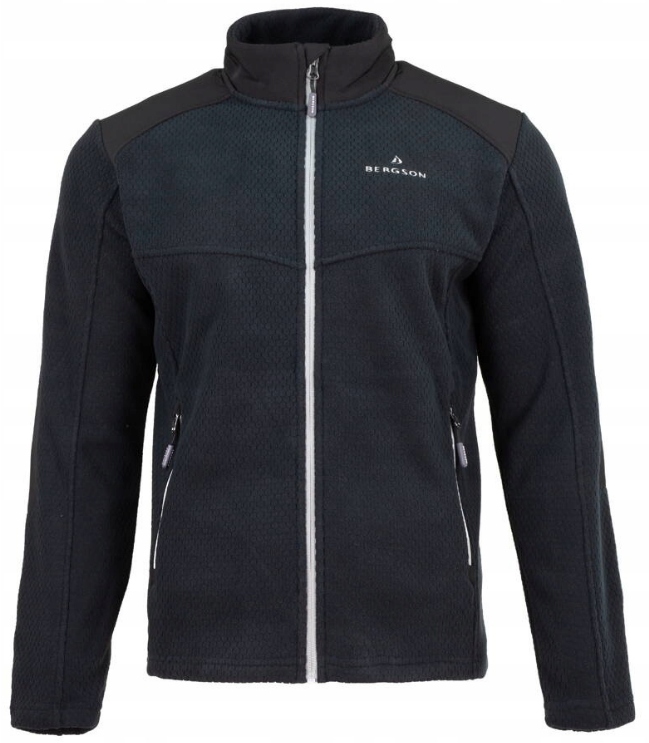 Bergson Bluza męska polarowa polar Uhro Wrp czarny r.L