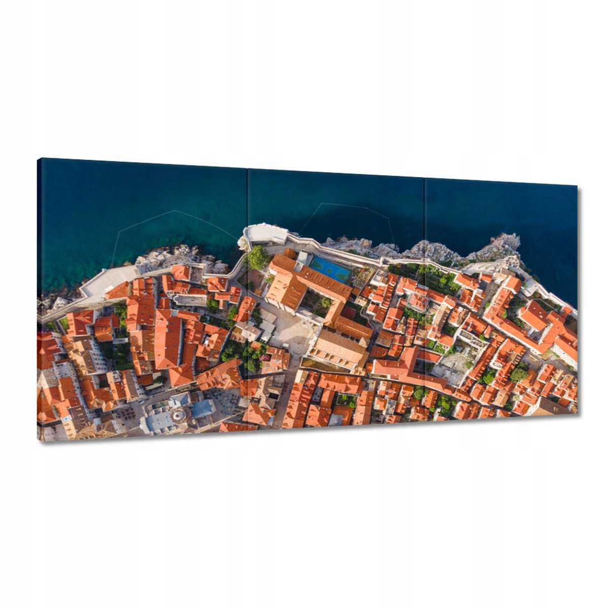 Obrazy 180x90 Dubrovník z vtáčej perspektívy
