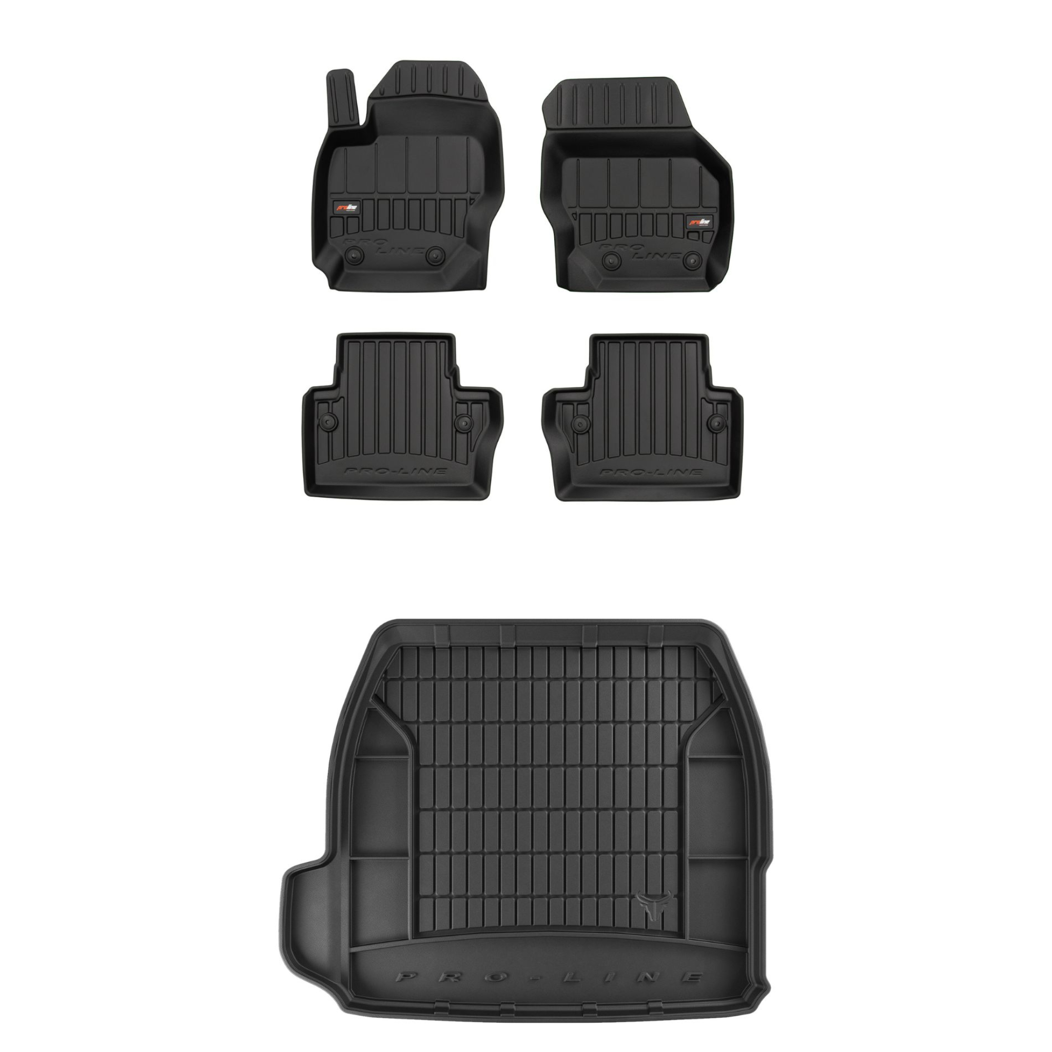 Sada gumových kobercov a rohoží pre Volvo S80 II 2006-2016