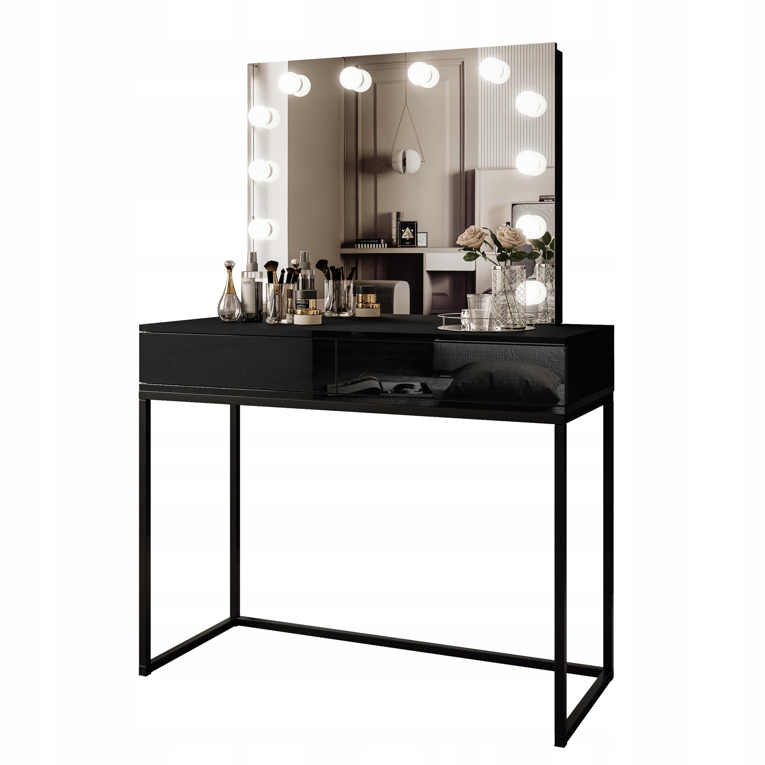 Туалетный столик BLANCO LOFT ELITE LED Black push