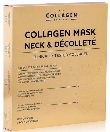 Na Krk A Dekolt Kolagenové Masky 5 kusů The Collagen Company
