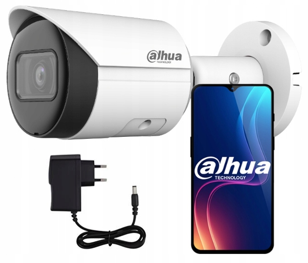Kamera Ip Dahua 4Mpx Zewnętrzna IR30m z mikrofonem Zasilacz 12V