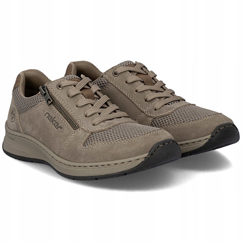 Pánské polobotky Rieker 14300-64 Beige béžové Kůže Vel. 42