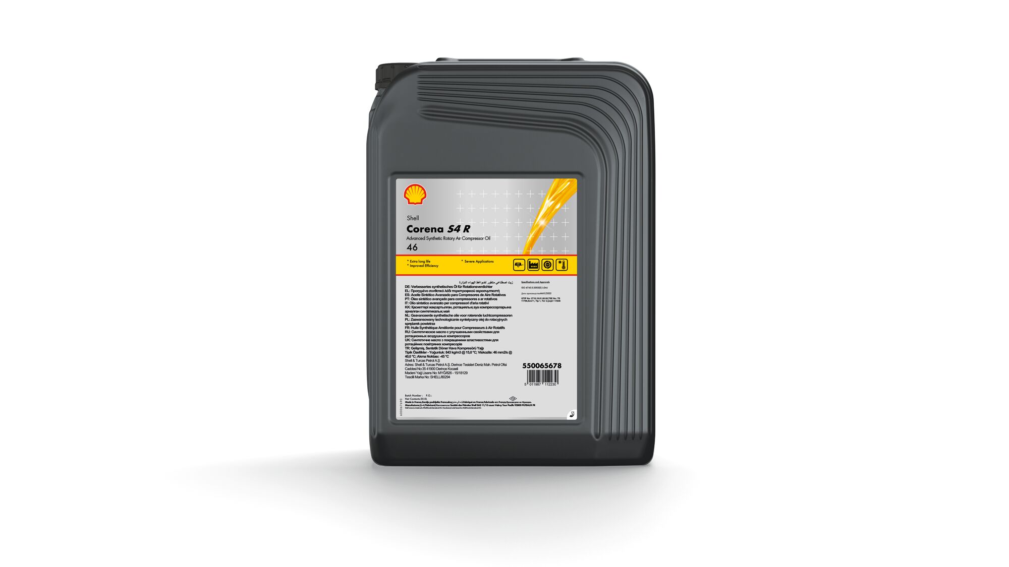 Kompresorový olej Shell Corena S4 R 46 20L