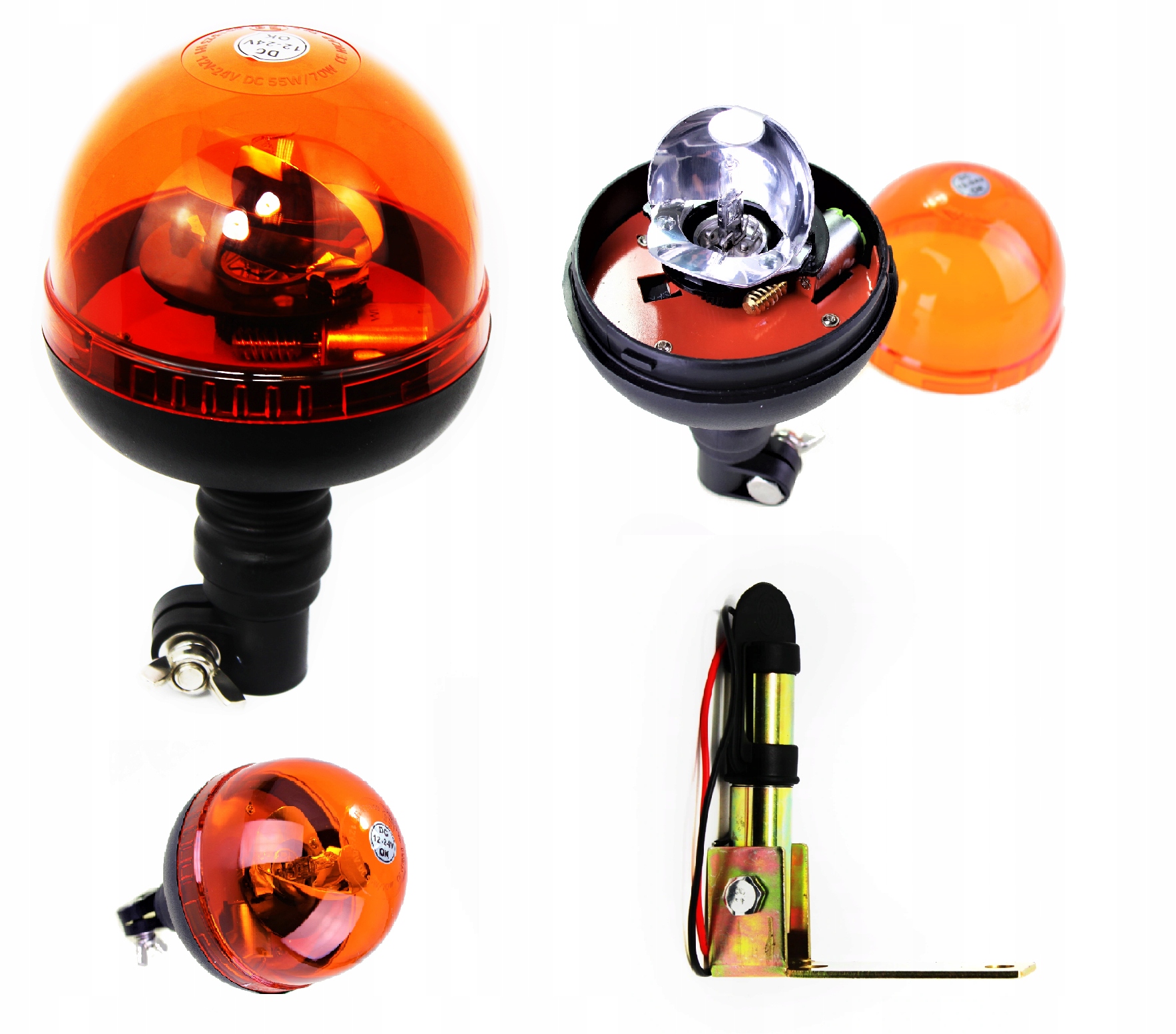 LAMPA OSTRZEGAWCZA H1 12 24V PLUS TRZPIEN SKLADANY