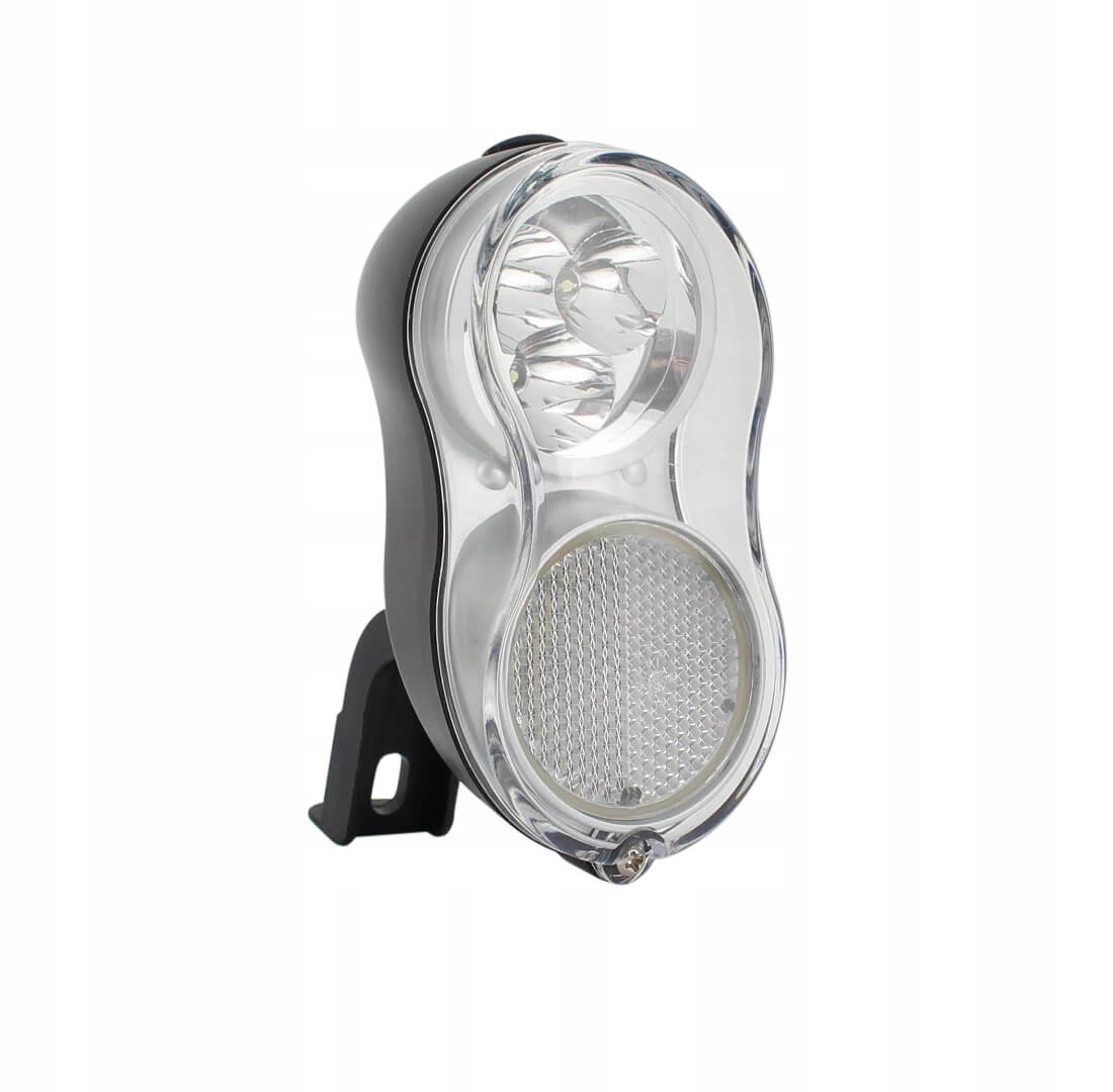 LAMPKA ROWEROWA 3 LED PRZÓD CZARNA + UCHWYT 34017