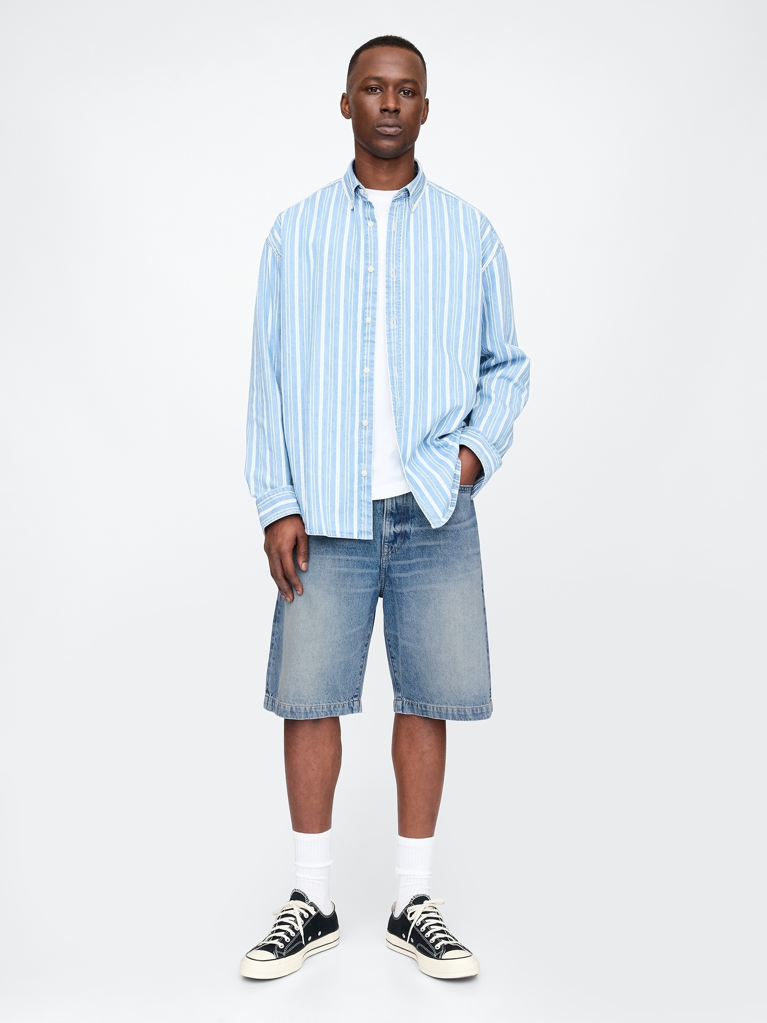 Džínové kraťasy 90s Loose vel. 35