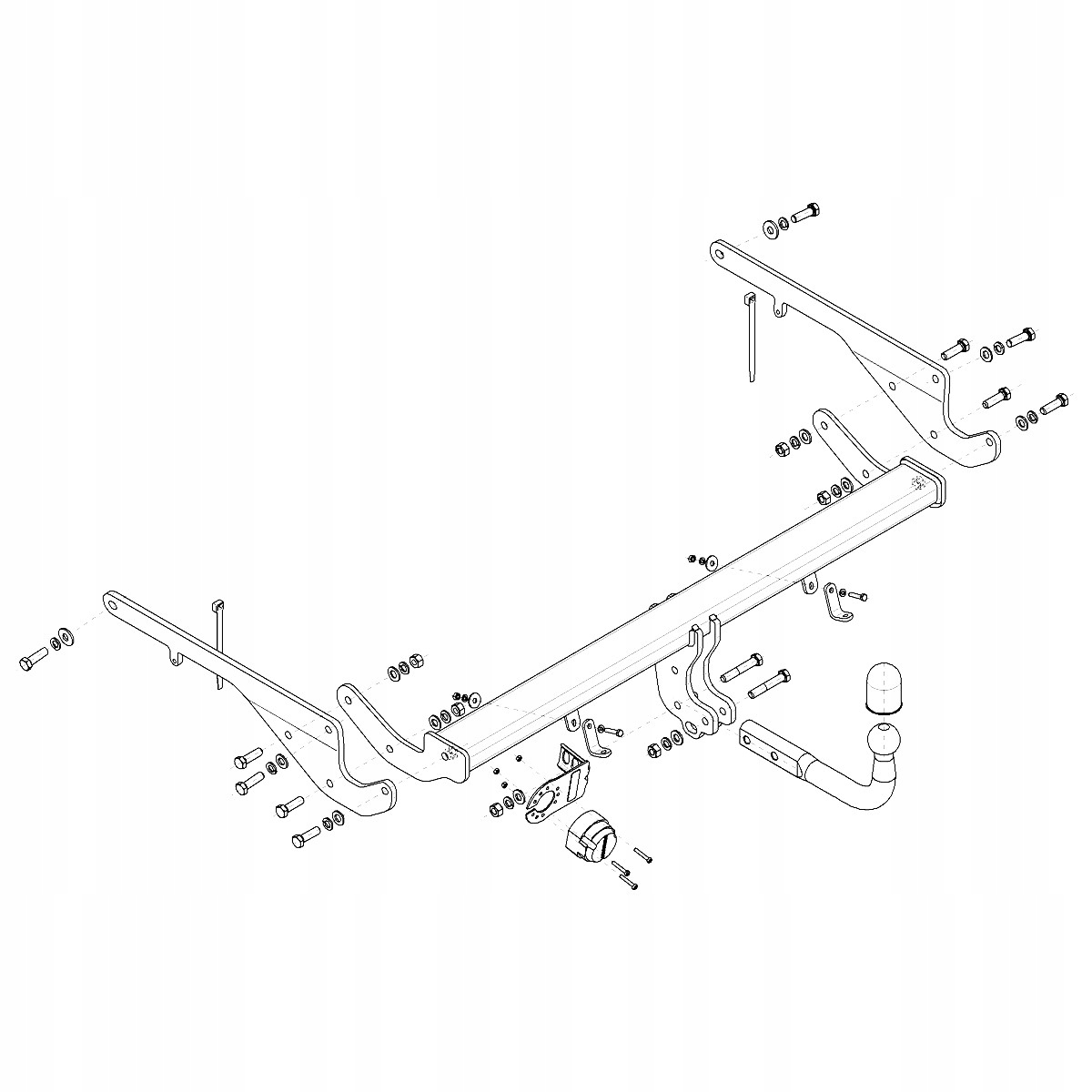 Hak holowniczy Mazda CX-9 TC 2 II SUV od 16 MODUŁ WIĄZKA 13 PIN GRATIS Nowy Producent Steinhof