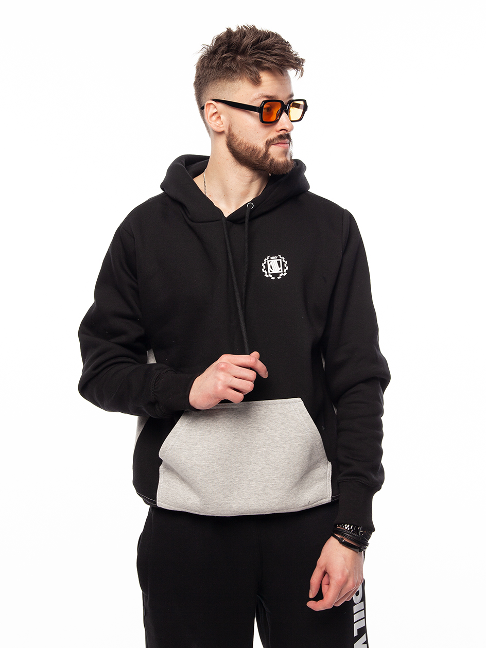 Mikina DIIL Gang Hoodie Double Color Black vel. L