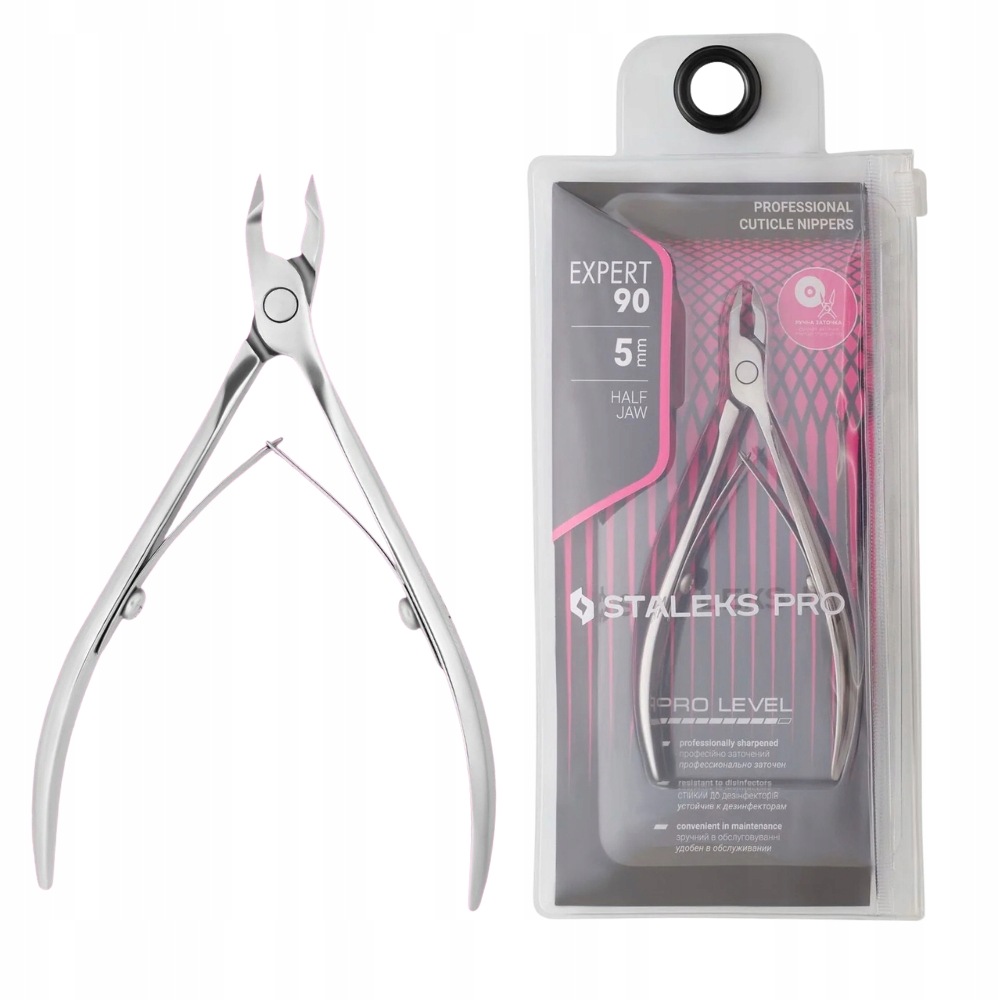 Cążki Do Skórek Profesjonalne Ostre Manicure Expert 90 5mm NE-90-5