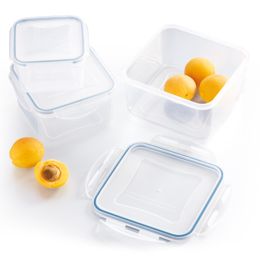 

Komplet kwadratowych pojemników na żywność 3 szt