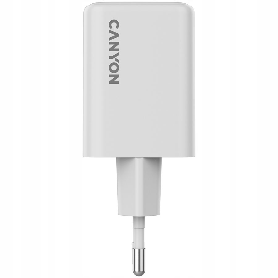 CANYON Ładowarka sieciowa CU45AC GaN 45W 2xPD UK Biała — 8