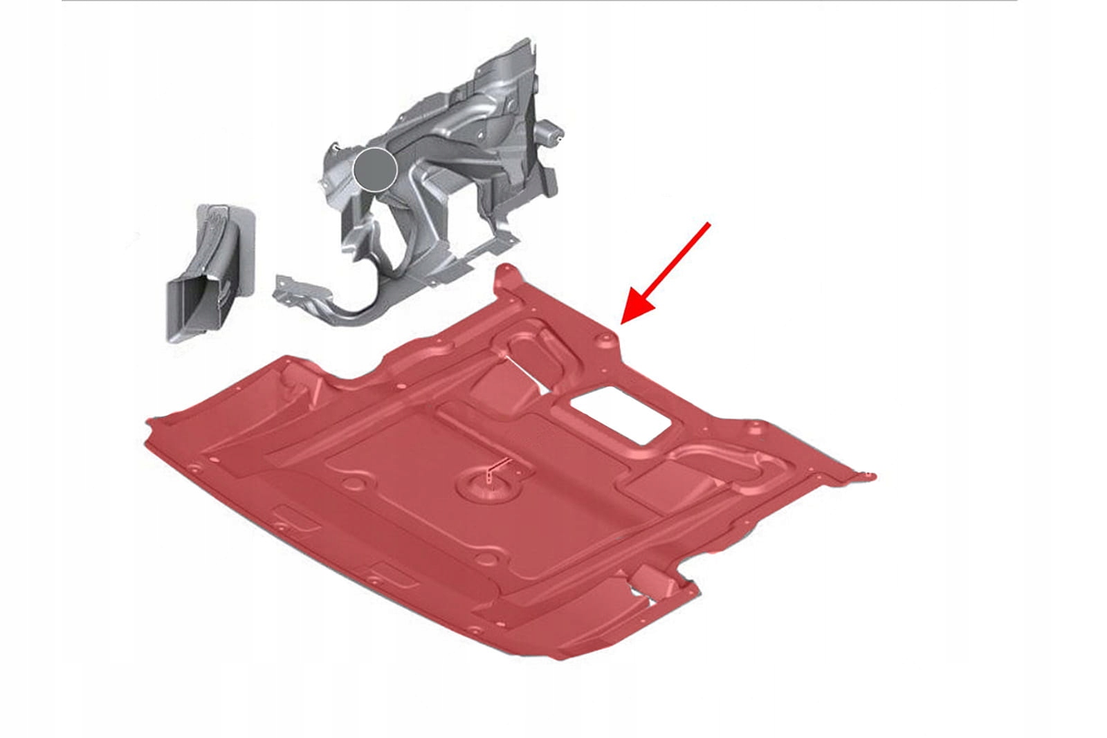 BMW SERIA 5 F10 2009-2017 MATERIAŁOWA OSŁONA SILNIKA 51757185113 Numer katalogowy części 51757185113