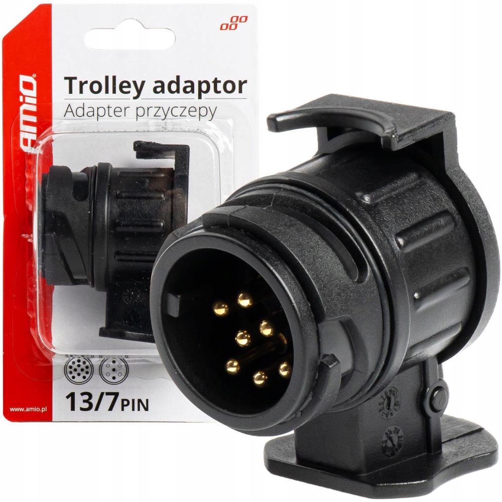 Redukcja gniazda przyeczepy lawety 13 7 pin 12V