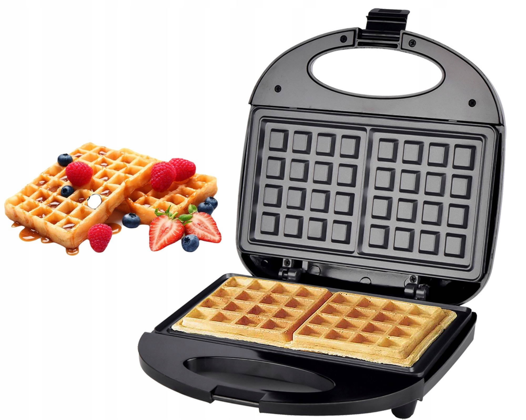 

Mocna Gofrownica Esperanza 1000W 2 Duże Gofry