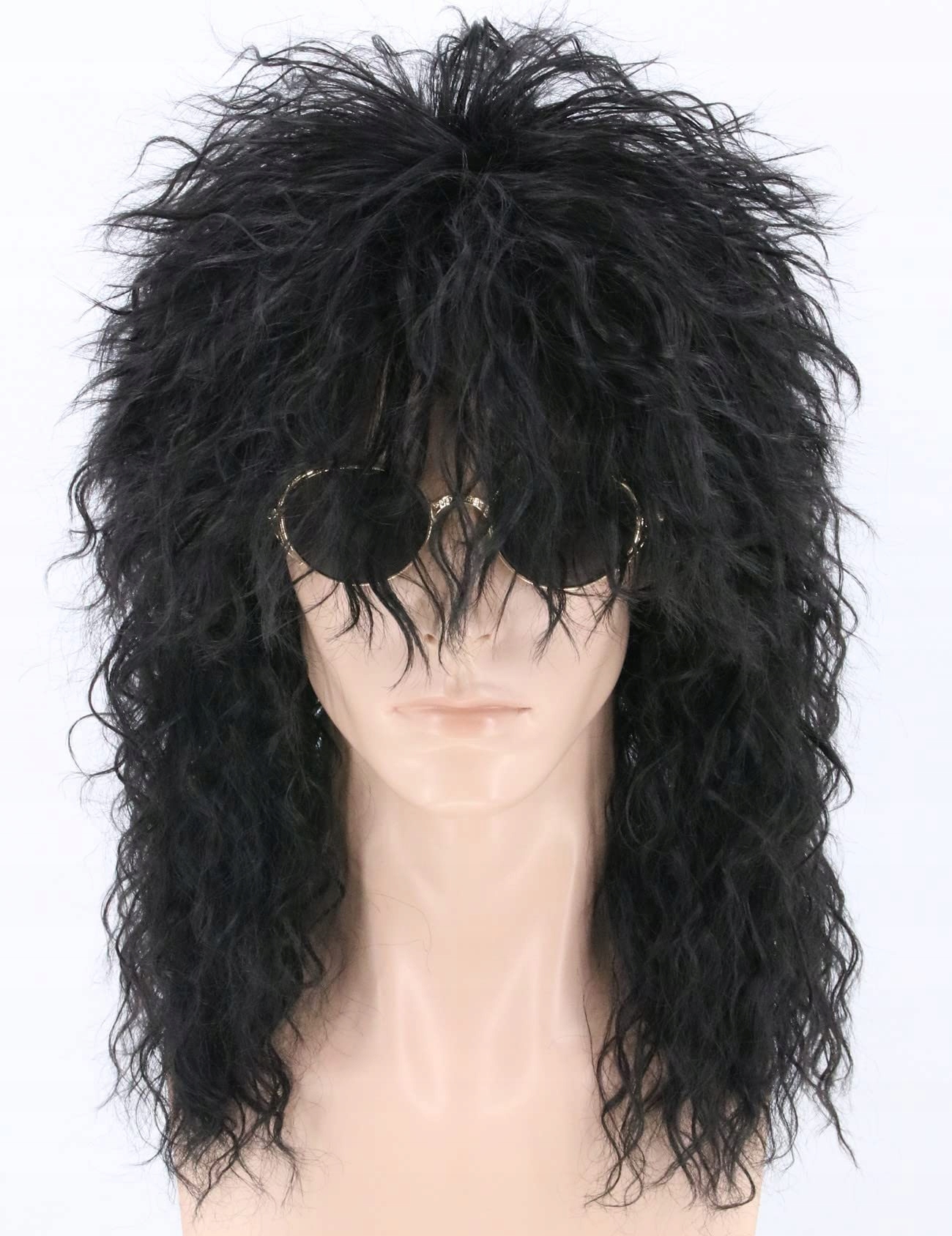 Lemarnia Paruka Vokuhila Černá Dlouhá Kudrnatá Unisex Pro Dospělé Cosplay