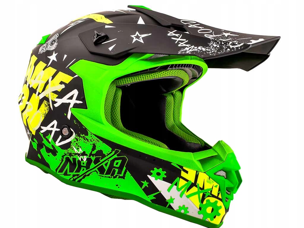 NAXA C9/N Kask Cross Enduro Quad ZIELONY MAT r.M Typ Cross / Enduro