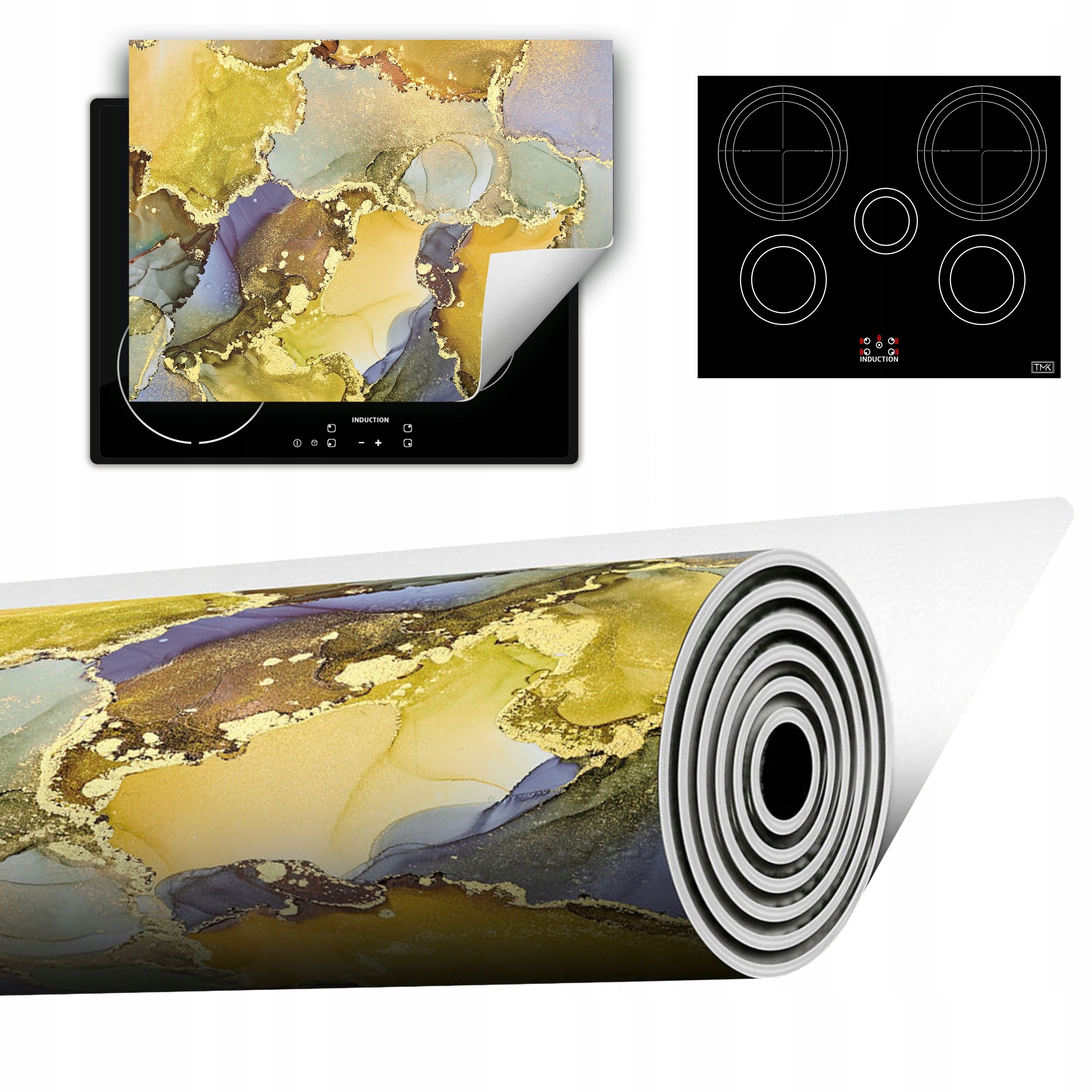 Vinylová Podložka Do Kuchyně Více Místa 70x52 barevná mramor