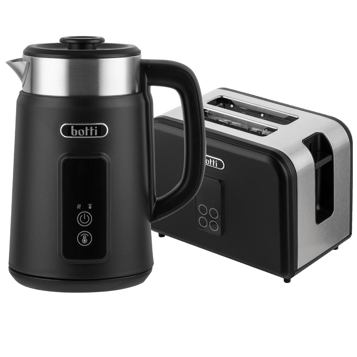 Set Bezdrátová Konvice 1,5 L Toustovač Automatická Luiz Černá