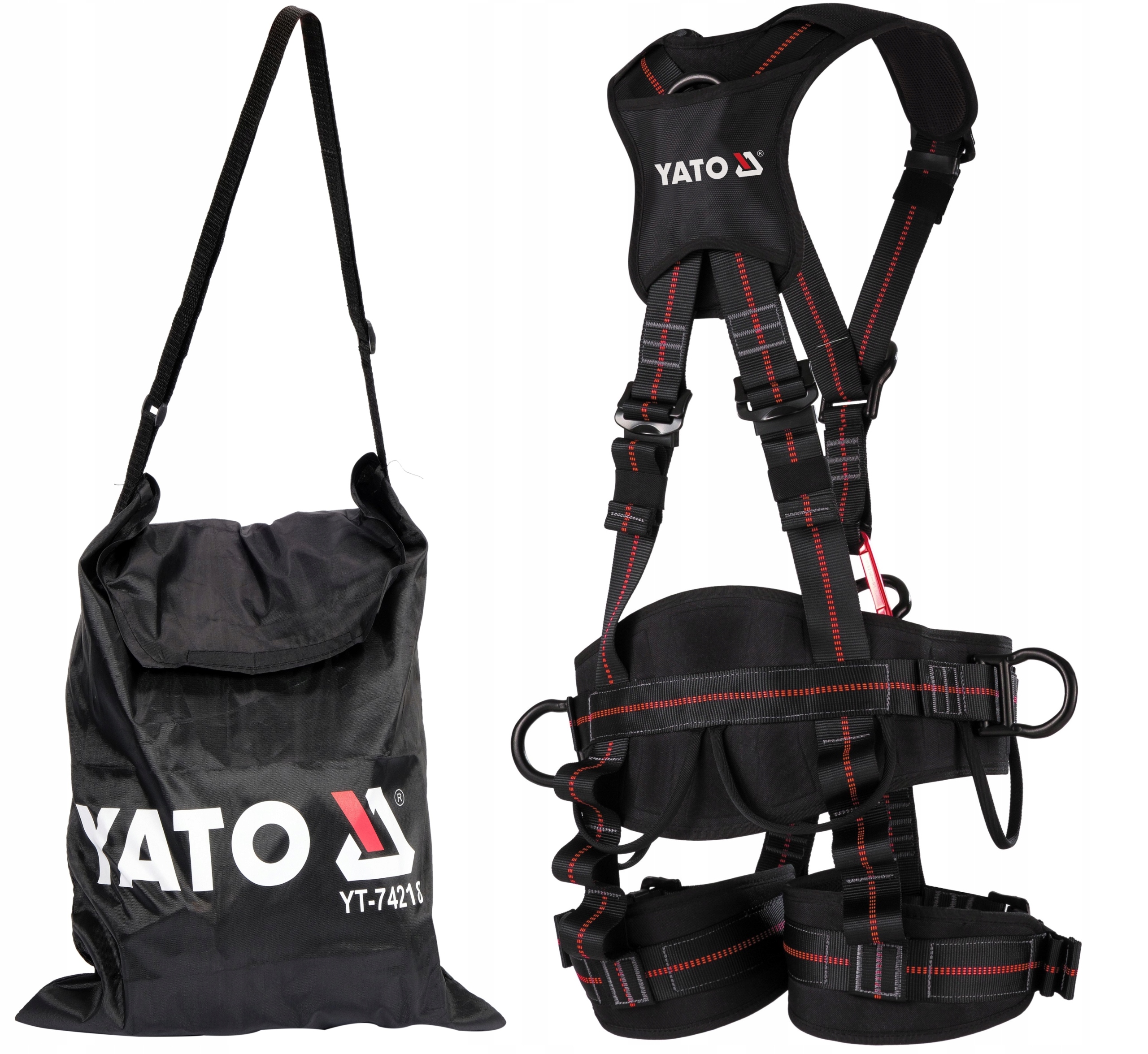 2X UPRZĄŻ SZELKI BHP Z PASEM BIODROWYM UNIWERSALNE