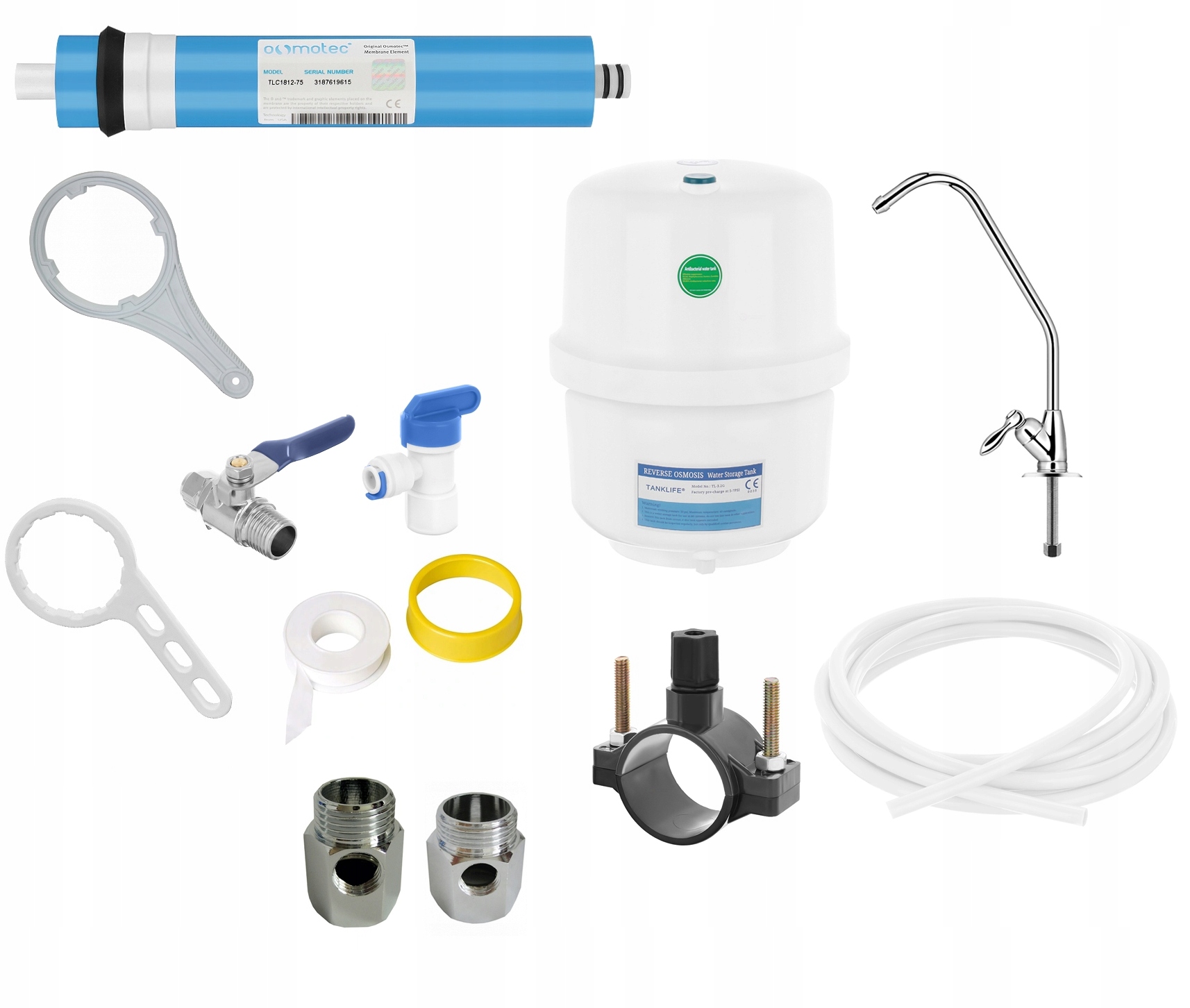 FILTR DO WODY ODWRÓCONA OSMOZA RO6 OSMOTEC 75 GPD Marka Green Filter