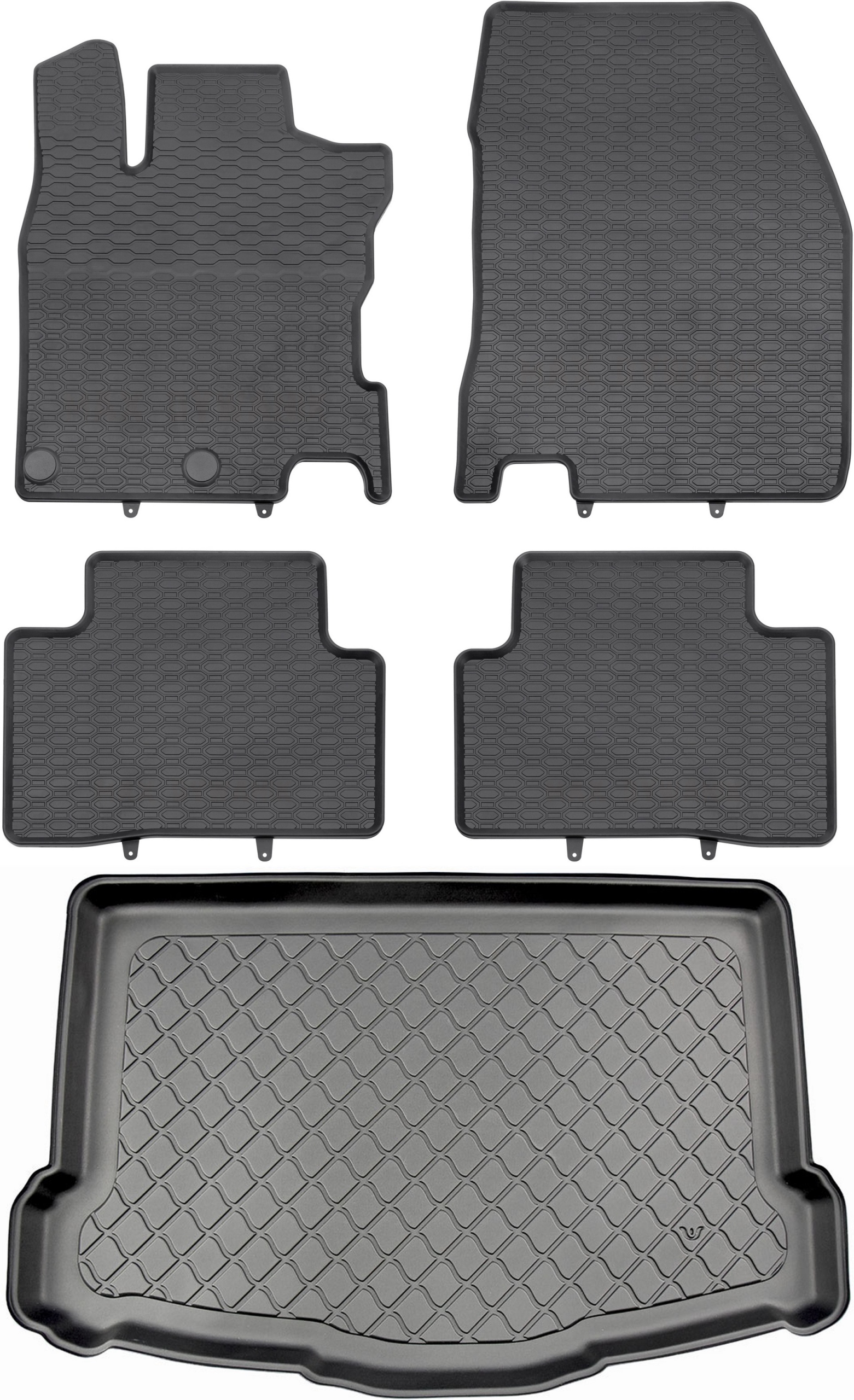 Килимки Max-Килимок резинові 193246g+871c 5 el.