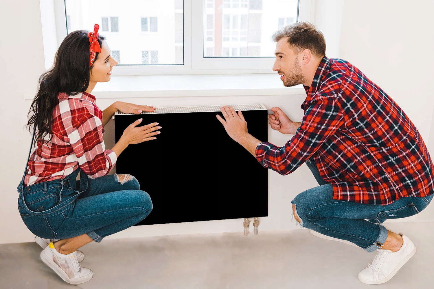 MAGNETYCZNA OSŁONA NA KALORYFER 80x60 CZARNA FOTOTAPETA Kod producenta Mata magnetyczna M2c