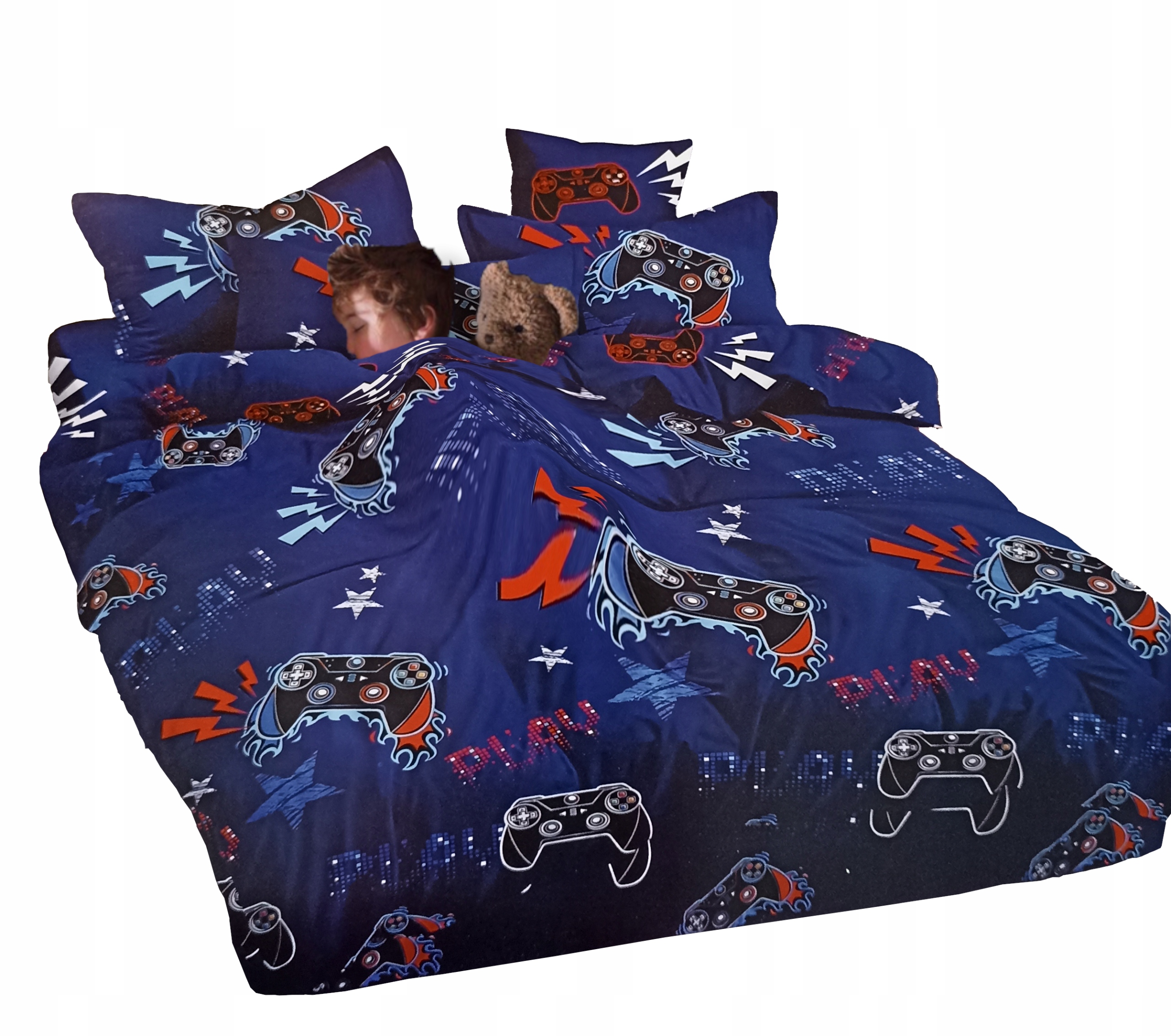 

Komplet pościeli satyna 3D dla gracza gamera pad