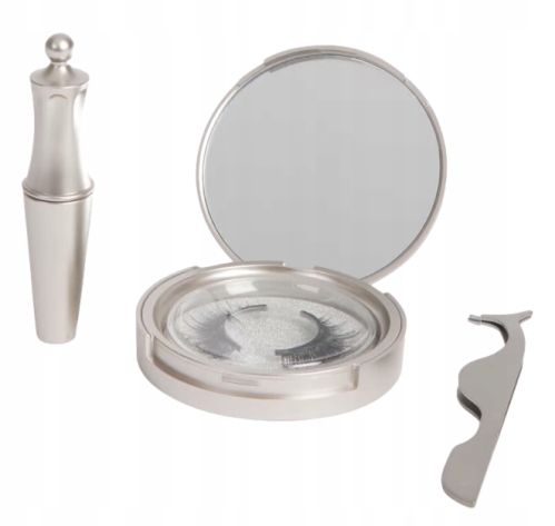 MAGNETIC EYELASHES SET RZĘSY MAGNETYCZNE ZESTAW EYELINER PĘSETA LUSTERKO Marka PRC