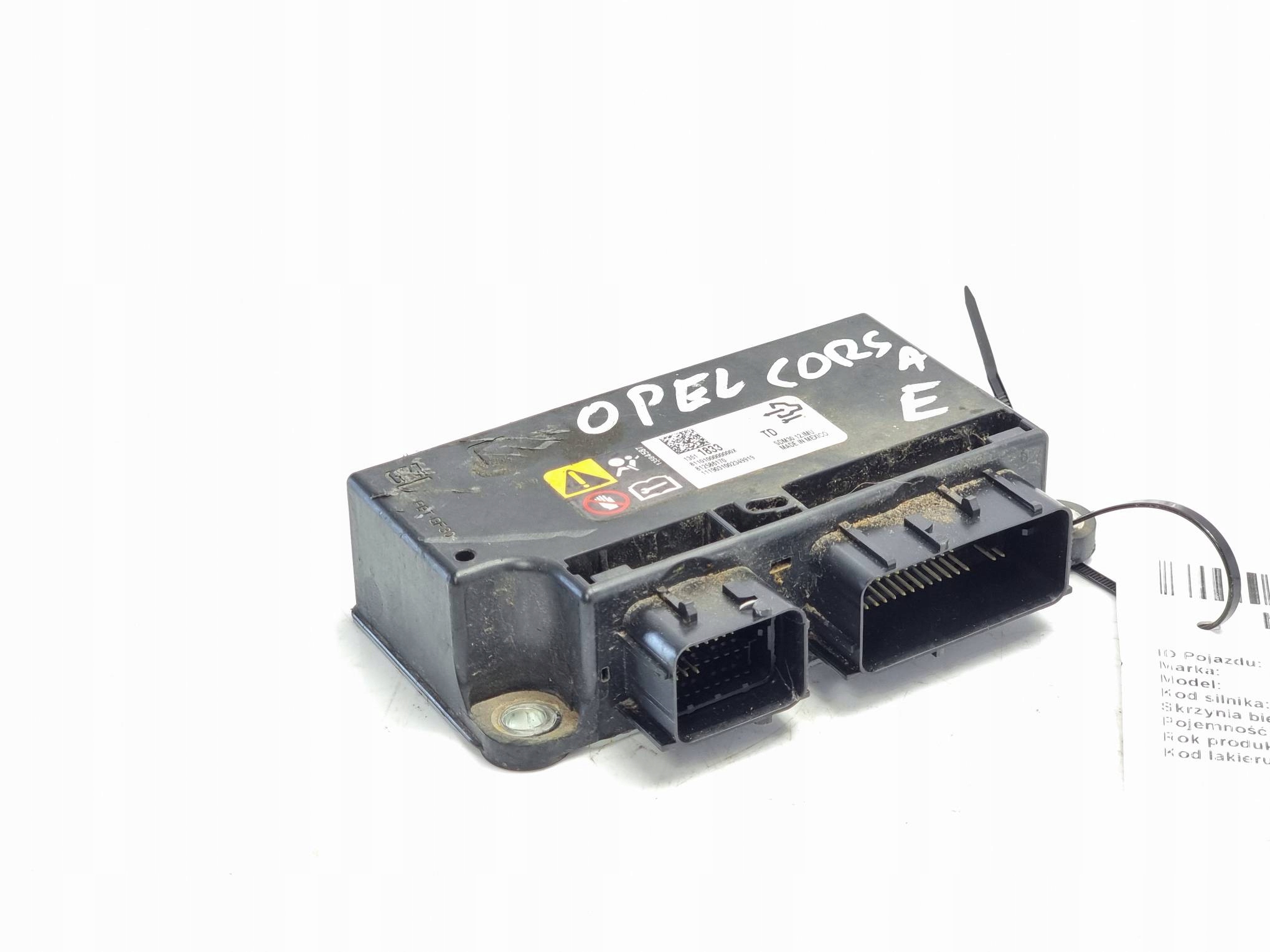 SENSOR airbag airbag 13511833 OPEL CORSA E