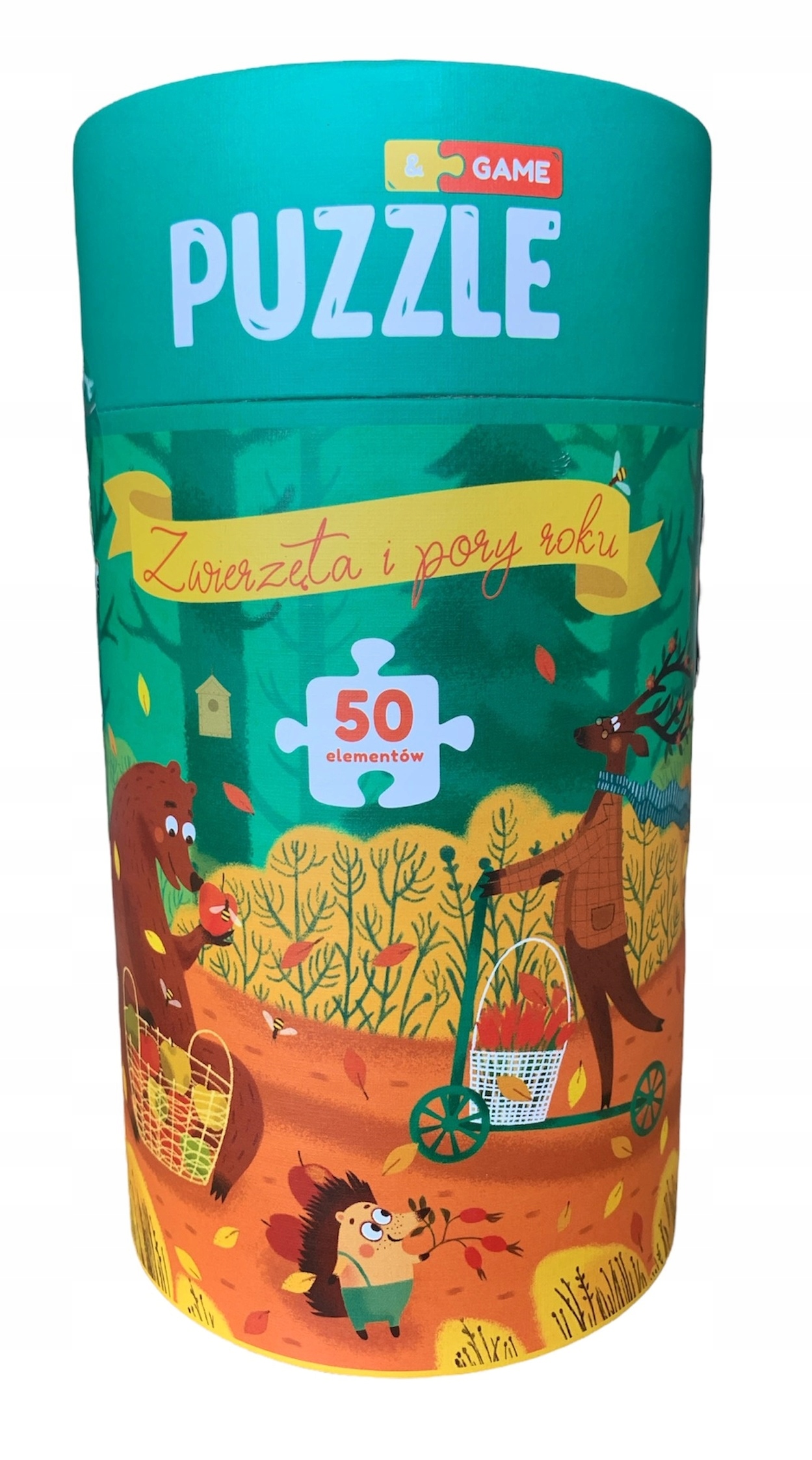 

Puzzle Zwierzęta 4 Pory Roku w Tubie Układanka 4+