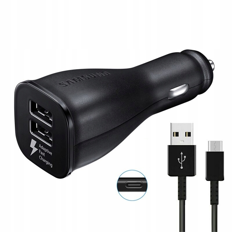 

Ładowarka Samochodowa Samsung Fast Charge 2X Usb