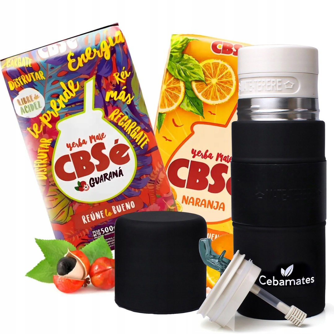Levně Sada Yerbomos Matero Bombilla Termos 3v1 Ovocná Yerba Mate CBSe 2x500g