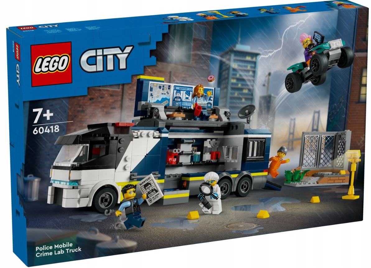 Sada konstrukčních kostek Lego Stavebnice Policejní náklaďák Zajímavý
