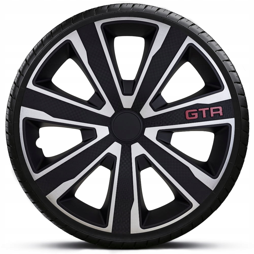 

Kołpaki 15 Gtr Carbon Silver Black srebrno czarne
