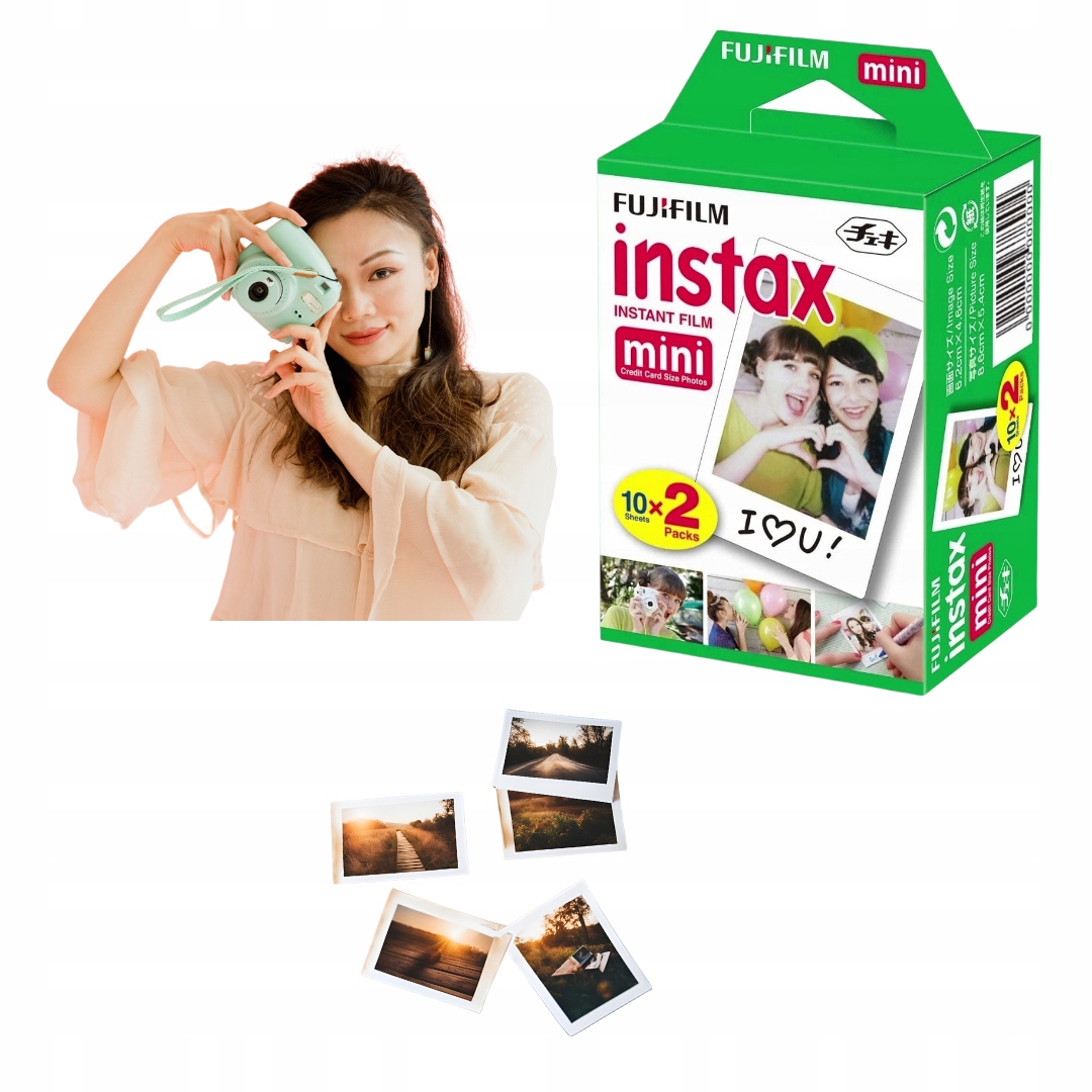 Náplně Instax Mini 2x10kusů 20 Fotografií Film Fujifilm 11 12 Evo Tiskárna Link
