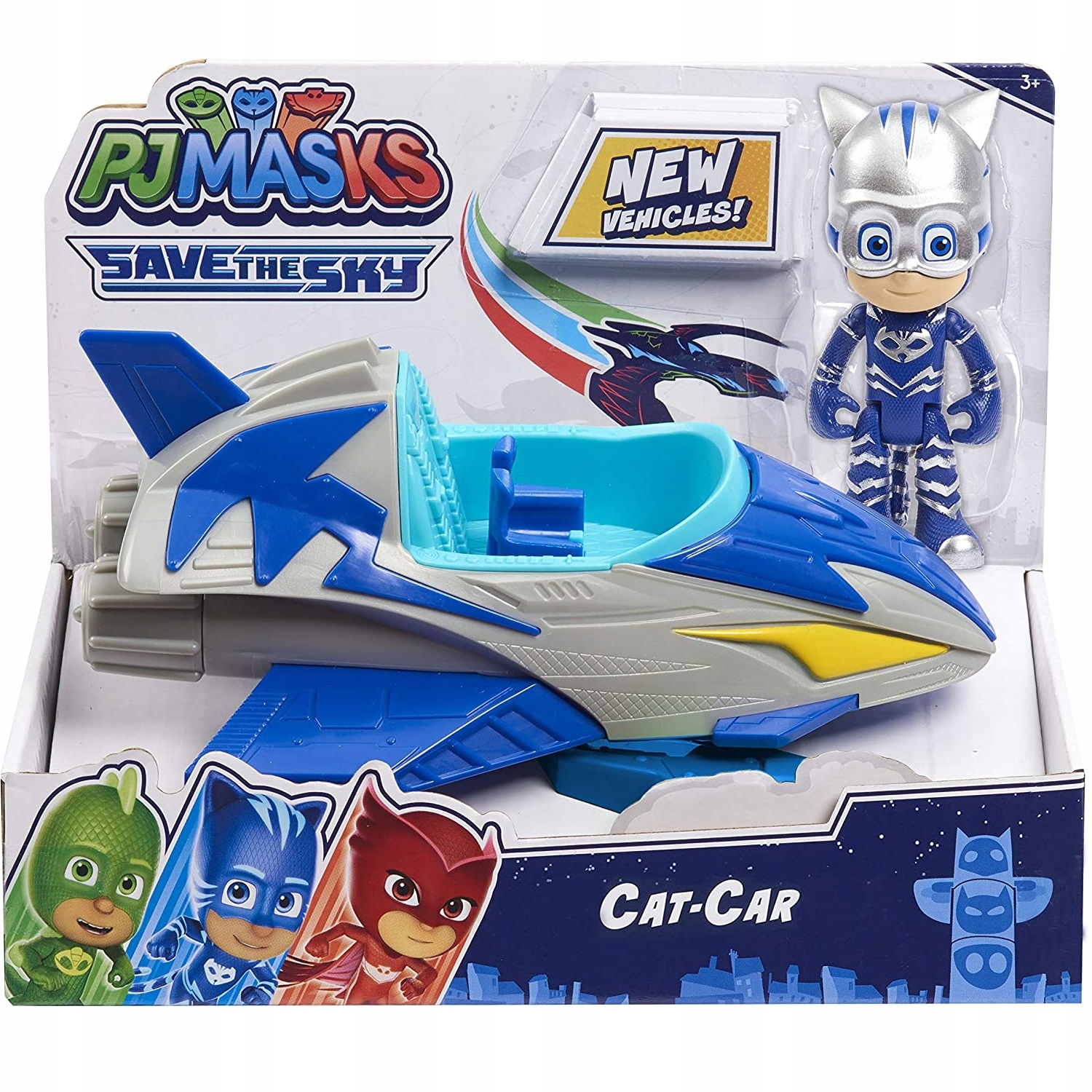 PJ MASKS KOTBOY + CAT CAR ZESTAW PIDŻAMERSI EAN (GTIN) 8056379102908