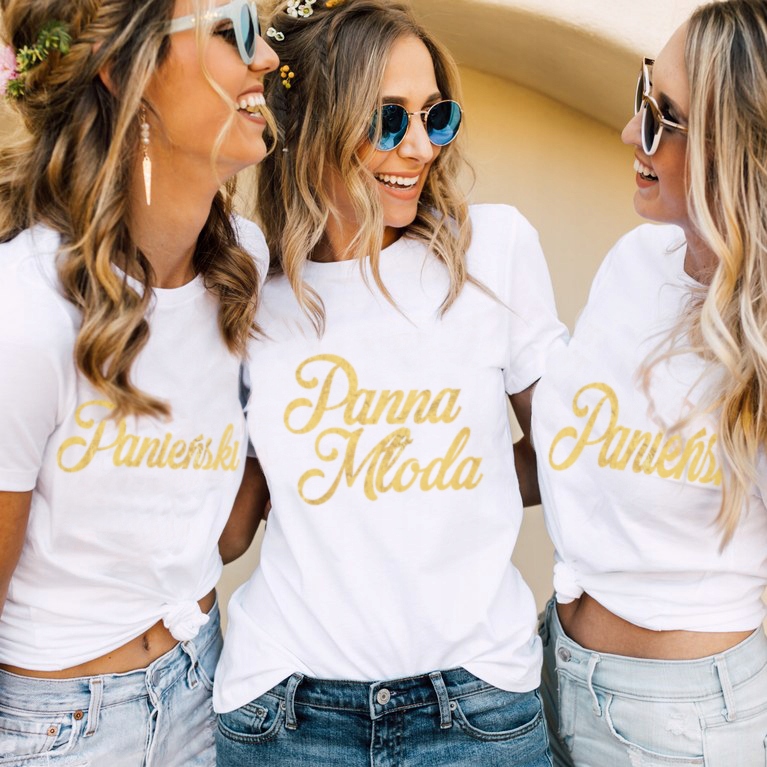 KOSZULKA T-SHIRT WIECZÓR PANIEŃSKI PANNA MŁODA M Marka JHK