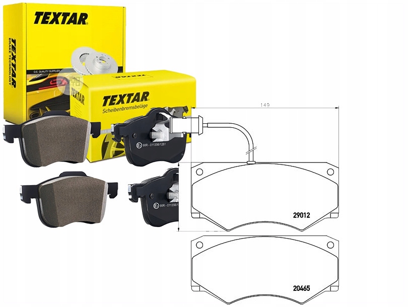Tex2901201 КОЛОДКИ ГАЛЬМІВНЕ ПЕРЕД ІВЕКО ДЕЙЛІ I ТАК
