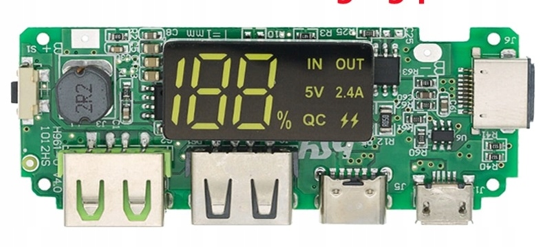 Przetwornica ładowarka Moduł do Power Bank 2x USB 18650 BMS Lightning Apple Rodzaj przetwornica