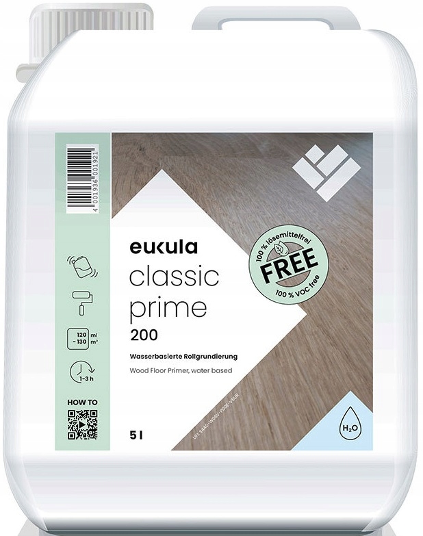 Eukula Classic Prime 200 5L podkladový lak na parkety a dřevo