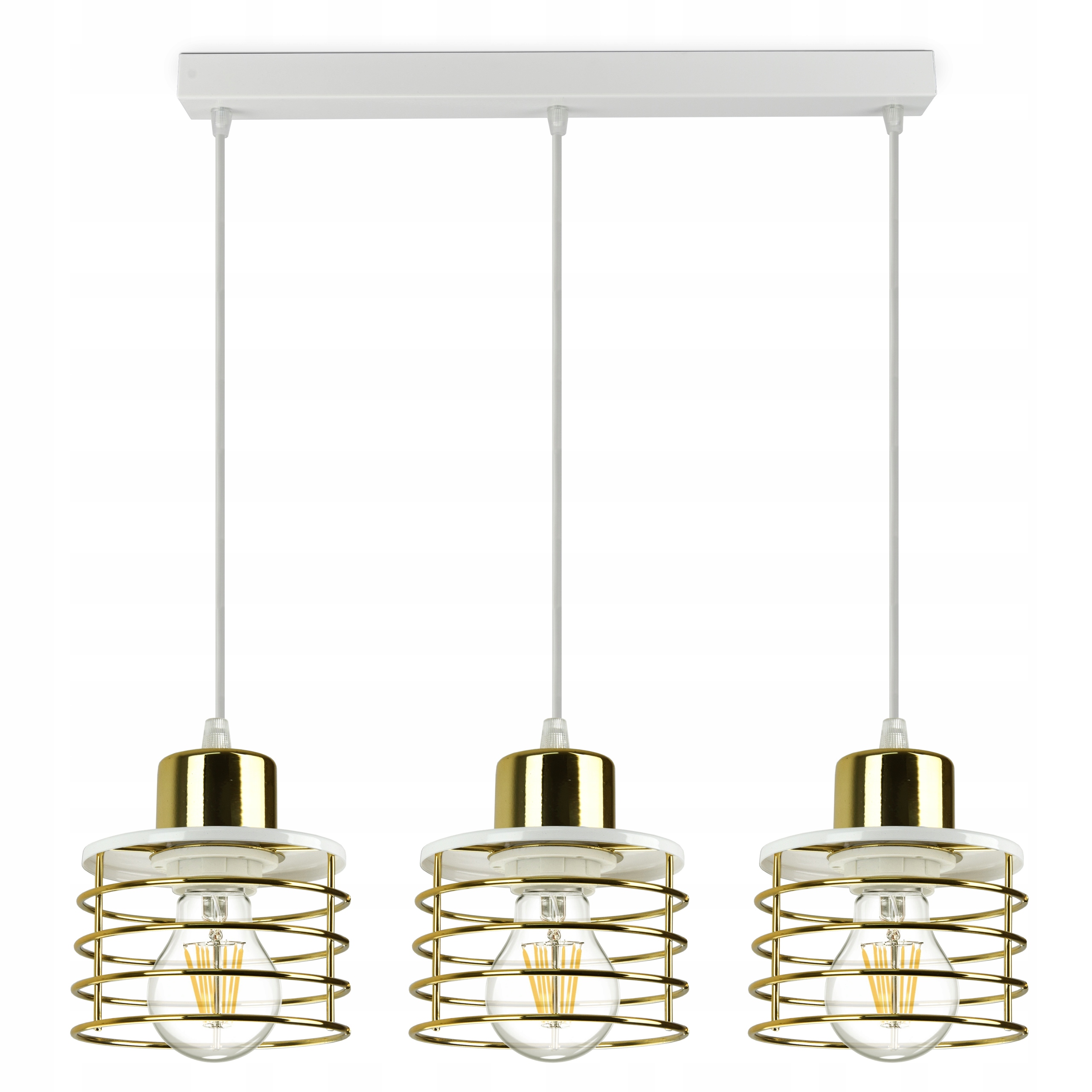 

Lampa Wisząca Żyrandol Glamour Złoty Chrom Miedź