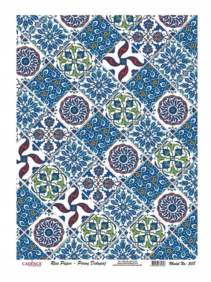 Cadence papier ryżowy Mozaika 308