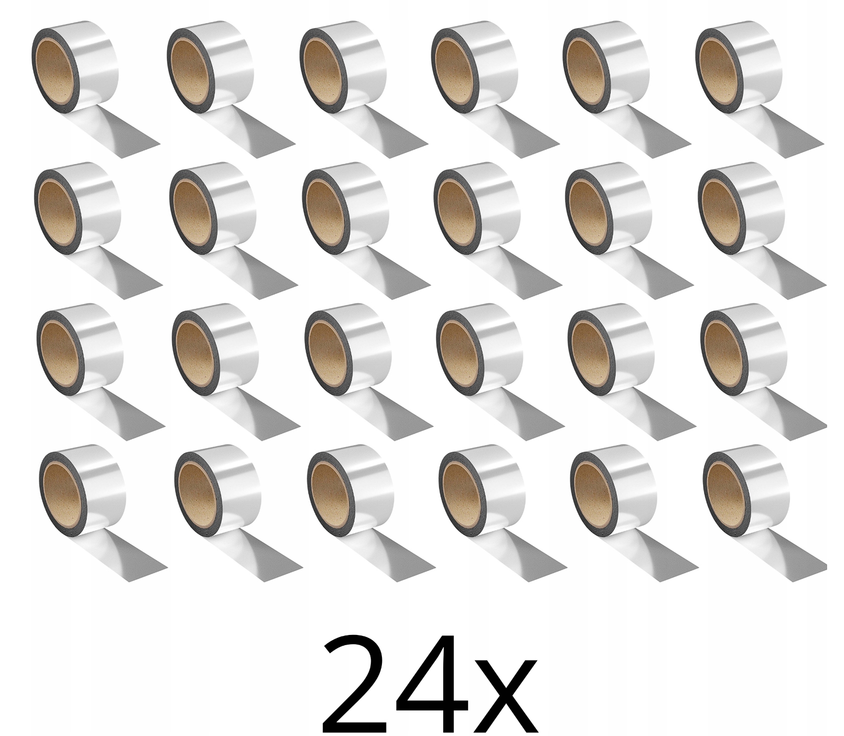 24x Samolepiaca hliníková páska 75 mm x 50 m Eurovent Alufix