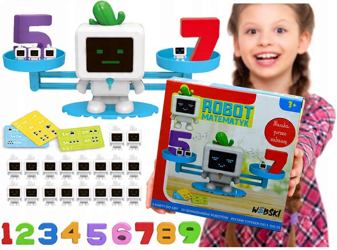 

Edukacyjna Waga Robot Nauka Liczenia Zestaw 24EL