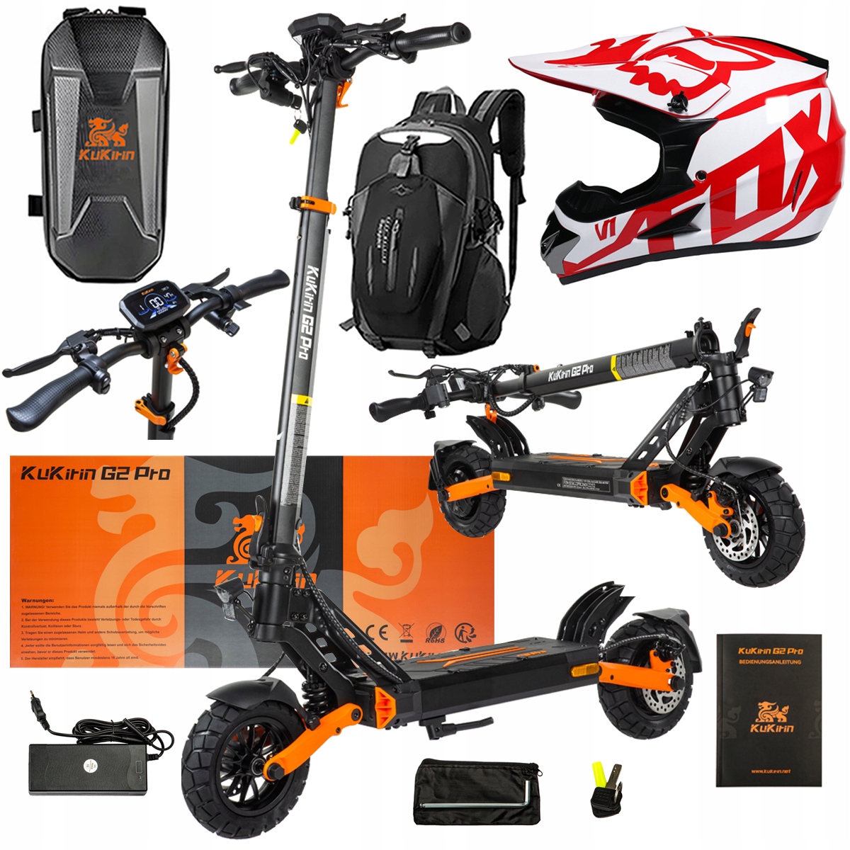 Pojazd Elektryczny KuKirin G2 Pro Abe 500w 48V 15.6AH 65KM 25KM/h +Dárek