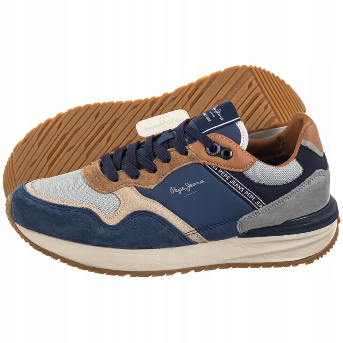 Pánské tenisky Pepe Jeans Buster Pro Combi Ocean Blue PMS60041