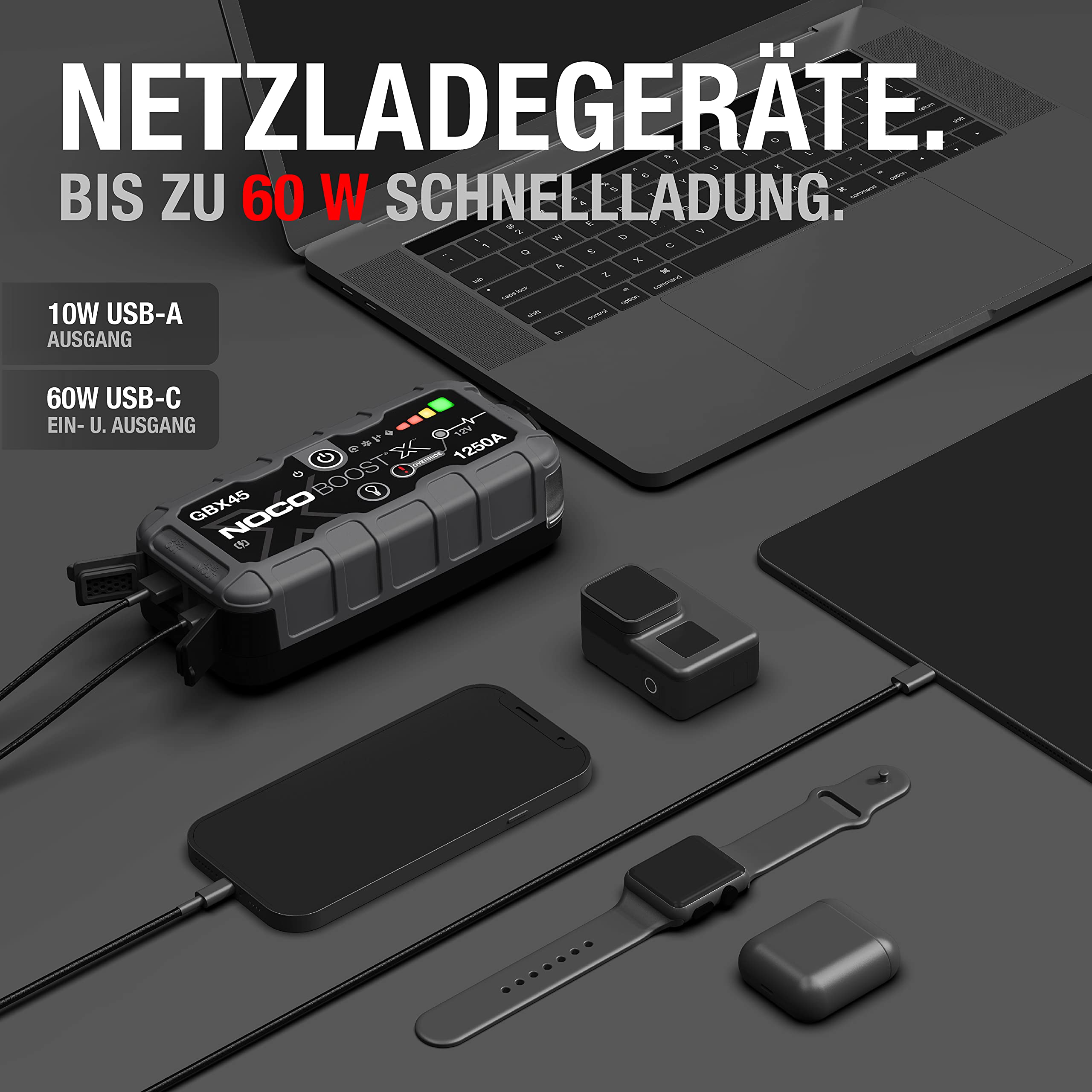NOCO Boost X GBX45 1250A 12V Powerbank Rozruchowa Do 65L Benzyny 40L Diesla — miniatura 5