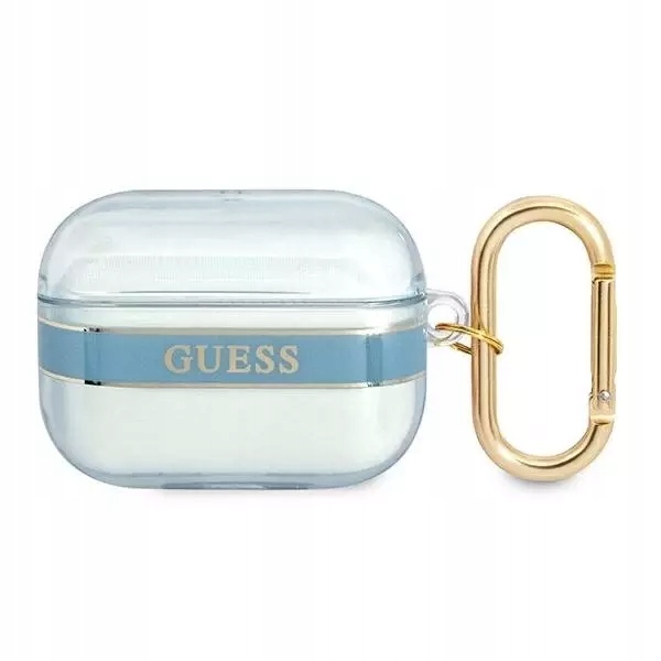Etui Guess Strap Collection na AirPods Pro niebieskie Guess